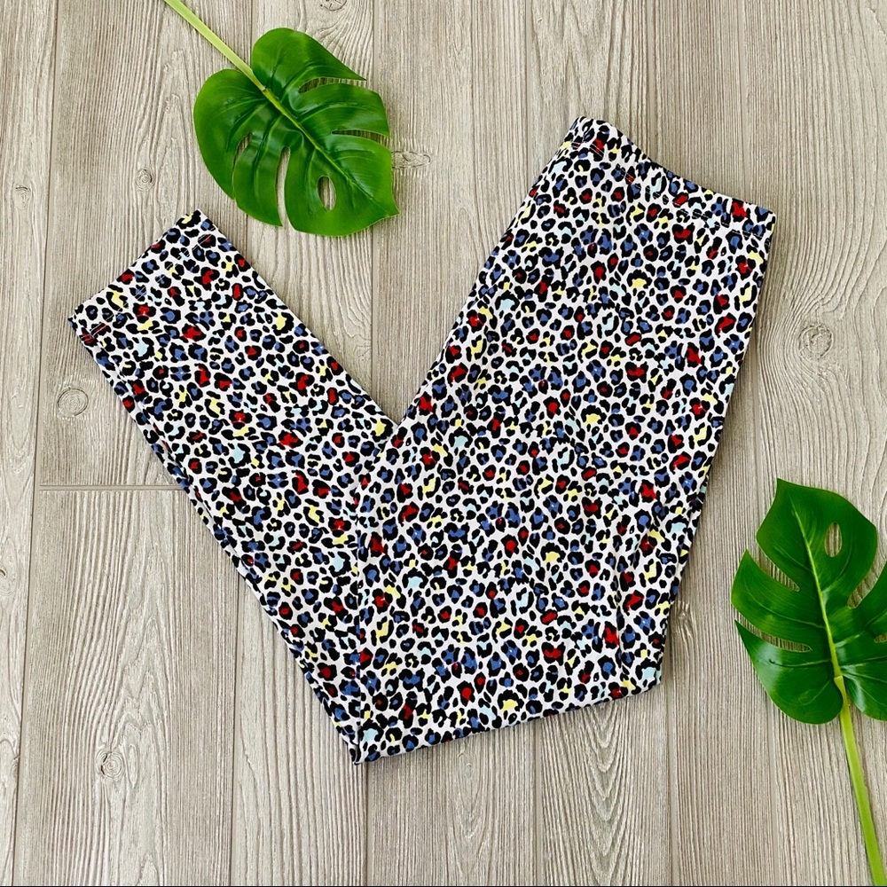 American apparel rainbow leopard leggings